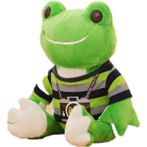 30/50/70cm Cute Prince Crown Frog Plush Pillow Stuffed Down Green/Pink Cotton Kids Toys Kawaii Smile Frog Birthday Xmas Gift Kid