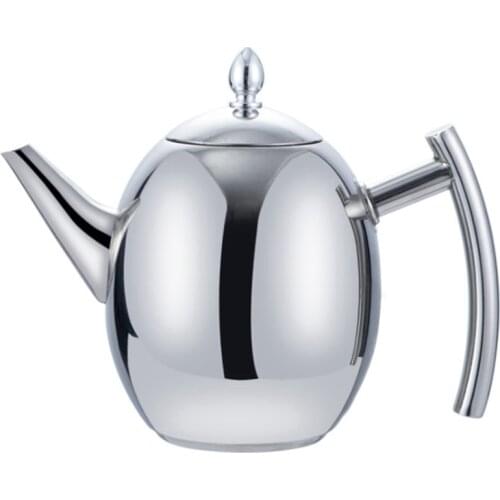 2L Stainless Steel Teapot with Tea Strainer Teapot with Tea Infuser Teaware Sets Tea Kettle Infuser Teapot for Induction