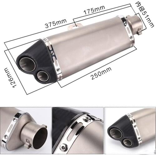 51mm Universal Motorcycle Yoshimura Exhaust Muffler DB killer for FZ1 R6 R15 R3 ZX6R ZX10 Z900 1000 CBR1000 GSXR1000 650 K7 K8