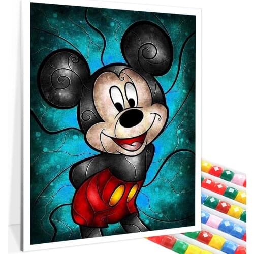 5D Diamond Painting Disney Mickey and Minnie DIY Handmade Cross Stitch Paste Diamond Mosaic Pattern Home Decoration Hot Sale