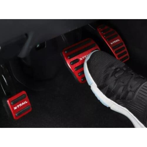Aluminum Car Pedals Foot Pads Fuel Accelerator Brake Pedal Covers For Nissan X-Trail X Trail T32 2014-2020 Accessories