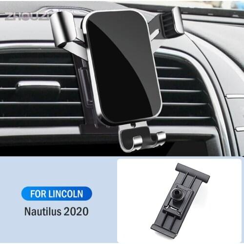 Car Mobile Phone Holder Special Air Vent Mounts Stand GPS Gravity Navigation Bracket For Lincoln Nautilus 2020 Car Accessories