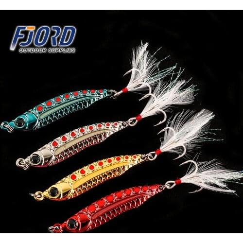 FJORD Metal VIB 4pcs/lot 5g/7g/10g/15g/20g Spinner Spoon Long Casting Hard Baits Baits Full Swimming Layer Fishing Lures