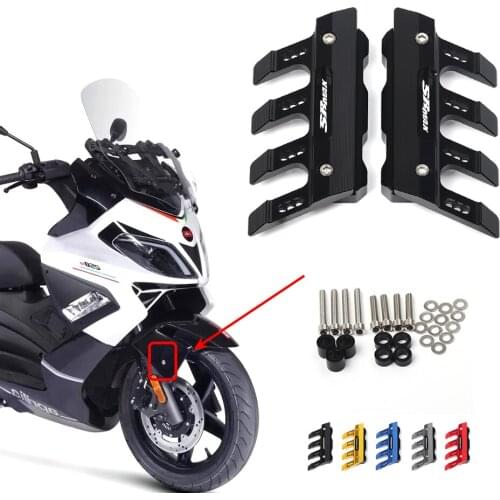 For Aprilia SR Max250 SRMax250 Max 250 Motorcycle Accessories Mudguard Side Protection Block Front Fender Side Anti-Fall Slider