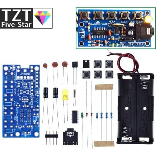 DIY Electronic Kits Wireless Stereo FM Radio Receiver Module PCB 76MHz-108MHz DC 1.8V-3.6V