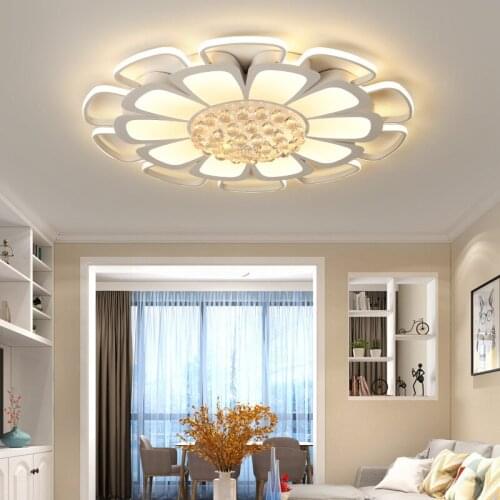 K9 crystal ceiling lights living room decoration lotus flower crystal light balcony porch restaurant Bedside Aluminum