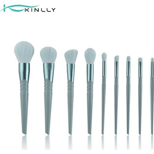 9Pcs Original Handmade Makeup Brushes Set For Eye Shadow Powder Foundation Blush High Quality Make Up Beauty Cosmestic Accessory