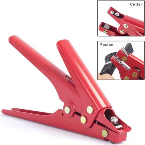 2.4-9mm Nylon Zip Cable Tie Pliers Fastening High Carbon Steel Clamp Gun Tool Fastening Strapping Cutting Gadgets Dropshipping