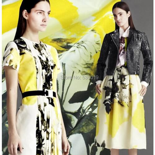 2021 New Fashion Senior 100% Silk Organza Print Clothes Fabric Curtains And Dress Sericiculture Diy Fabric For Sewing Wholesale