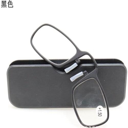 Pince Nez Style Nose Resting Pinching Portable Thin Pince-Nez Optics Reading Glasses No Arm Old Men Women +1.5+2.00 +2.50