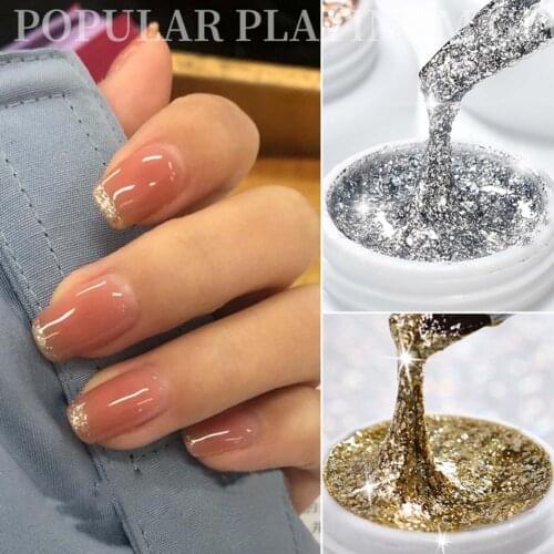 3ml Nail Platinum Gel High Density Ultra Bright Translucent Flash DIY Manicure Drawing Gel for Female