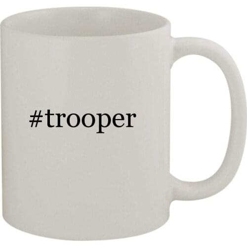 11oz Sturdy Hashtag Ceramic Coffee Cup Mug, White