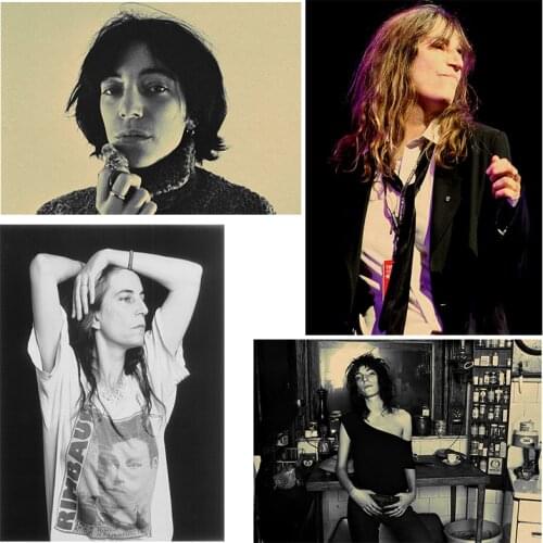 Rock poetess Patti Smith on the Woodstock/classic nostalgic/bar poster/ Retro Poster/decorative painting 30x21cm