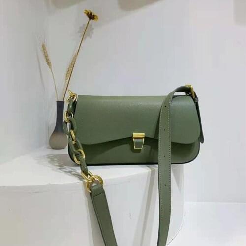 Genuine Leather Shoulder Bags for Women High Quality Flap Bag Luxury Designer Ladies Chain Messenger Bags Fashion Crossbody Bag