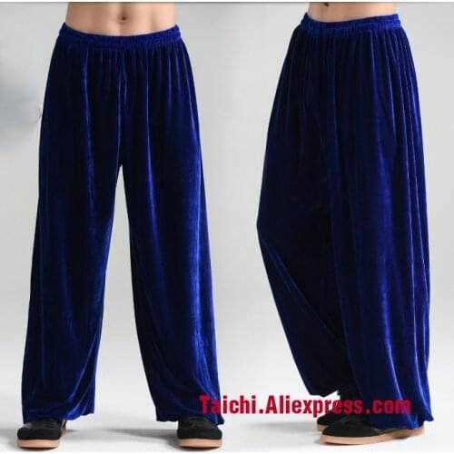 Winter Tai Chi Pants Velvet Kung Fu Martial Art Pants Yoga