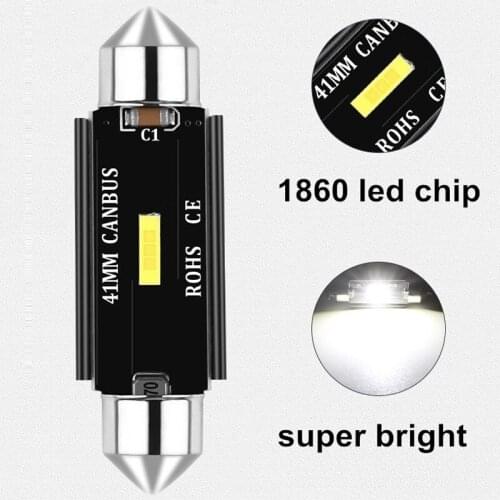 1pc CSP 10W CANBUS error free auto dome light 31mm 36mm 39mm 41mm Festoon Auto License Plate Lamp reading light