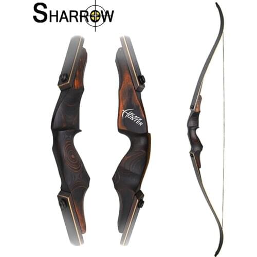 1pc 20-60lb Archery Recurve Bow 60Inch Takedown Longbow High-Density Technology Wood Handle for Hunting Shooting Accessories