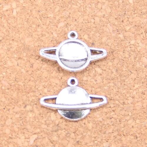 162pcs Charms saturn planet spark 20x13mm Antique Pendants,Vintage Tibetan Silver Jewelry,DIY for bracelet necklace