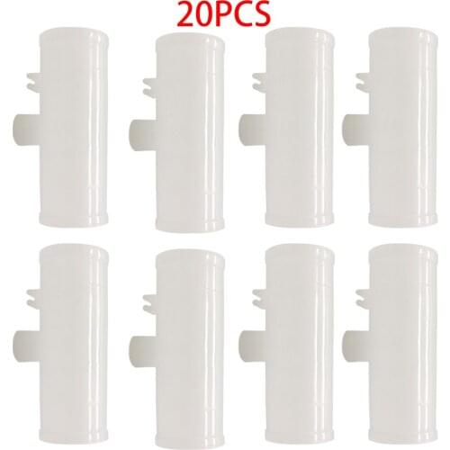 20pcs 3/4" Tee Fittings Poultry Chicken Automatic Drinker Water Drinking Cup Nipples Connector for Duck Bird Broiler Breeder