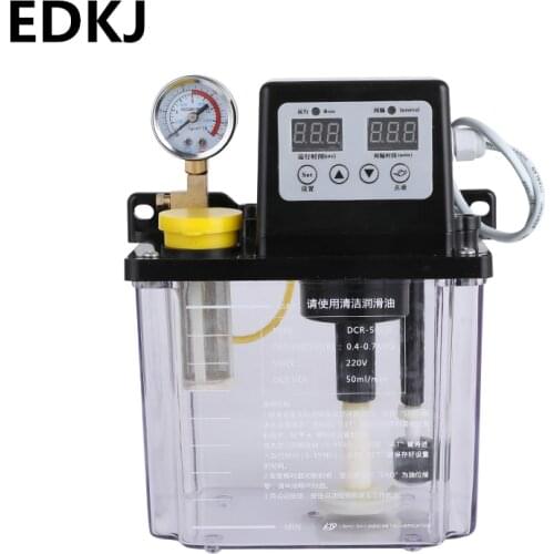220V cnc electromagnetic lubrication pump lubricator 0.5/1/2 Liters lubricant pump automatic lubricating oil pump Oil injectors