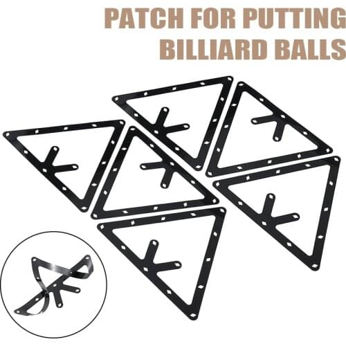 High Quality 6Pcs Triangular M-agic Ball Rack Holder Positioning Billiard Table Pool Cue Accessory Black