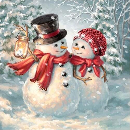 5D DIY Diamond Painting Cartoon snowman Cross Stitch Diamond Embroidery Mosaic Rhinestone Picture Christmas gift Home Decor Sale