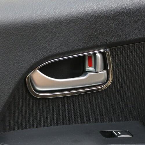 Carmilla Car Glossy Chrome Inner Door Handle Cover Frame Sticker for Kia Sportage R SportageR 2011 2012 2013 2014 2015 Acc