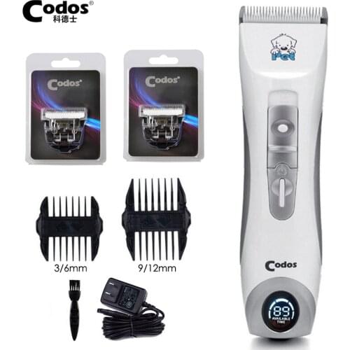 Codos CP9600 Clipper Dogs Professional LCD Screen Pet Clippers Electrical Grooming Trimmer Haircut Machine for Long Hair Dogs