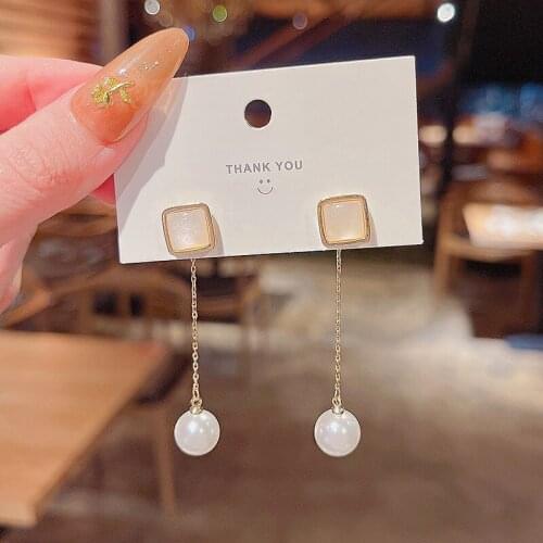 Long Geometric Simple Elegant Earrings for Women Trendy Ear Jewelry Female Delicate Fashion Dangle Earrings Retro Drop Earrings