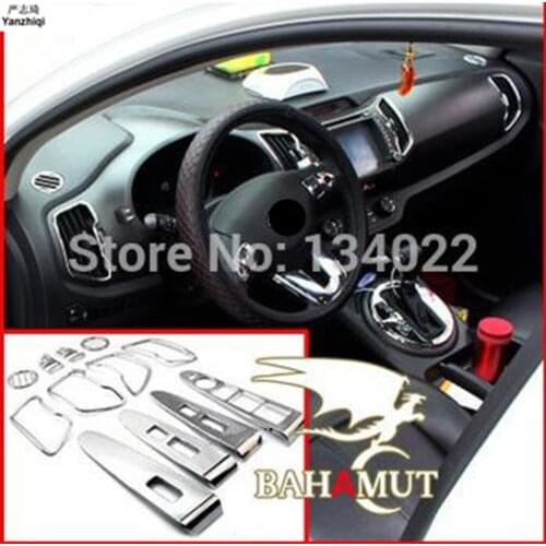 FOR 2011 2012 2013 2014 Kia Sportage R special modified plated trim car decoration stickers decorative chrome Option Parts
