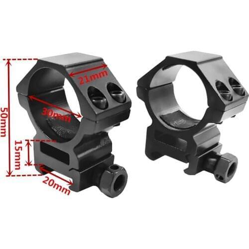 FIRECLUB 2PCS 30mm Hunt Riflescope mount ring 20MM dovetail rail high profile Low Profile for rifle scope