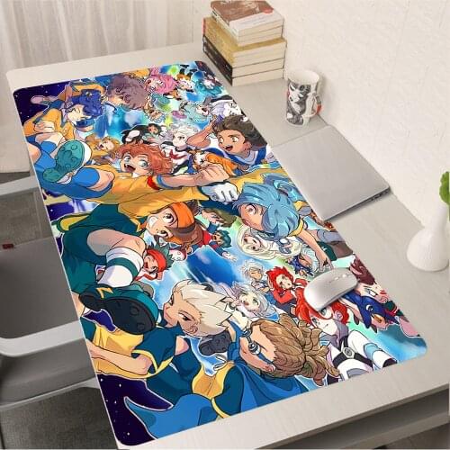 Inazuma Eleven Mosue Pad Anime Gaming Accessories Mousepad Gamer PC Completo Large Desk Mat Computer Keyboard 900X400 XL Carpet