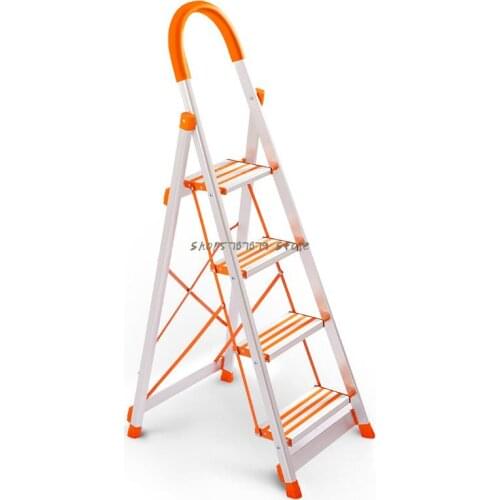 Aluminum Alloy Indoor Herringbone Ladder Family Folding Thickening Four Or Five Step Multi-functional Expansion Project Climbing