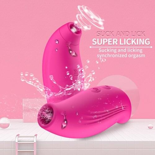 Tongue Licking G-Spot Sucking Vibrator Sex Machine Toys For Woman Female Masturbator Adult Erotic Products Clitoris Stimulator