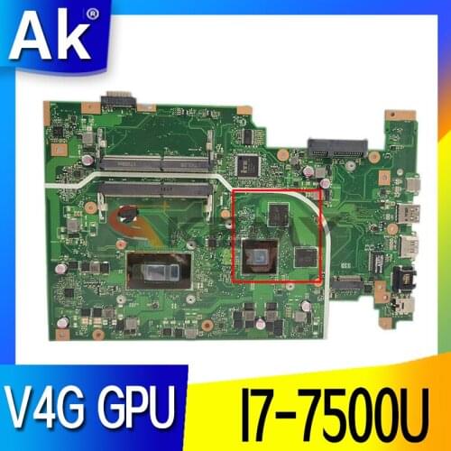 X705UN MB I7-7500U V4G GPU Mainboard For ASUS X705UVR X705UV X705UB X705UD X705UDR X705UN X705U Laptop Motherboard