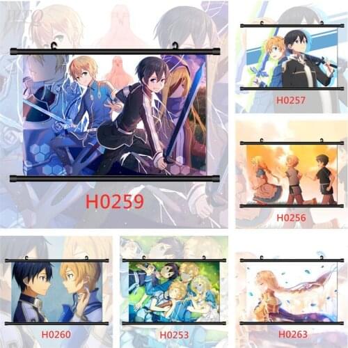 Sword Art Online Anime Manga HD Print Wall Poster Anime Posters Wall Decor Poster Canvas Painting Wall Art Picture Home Decor