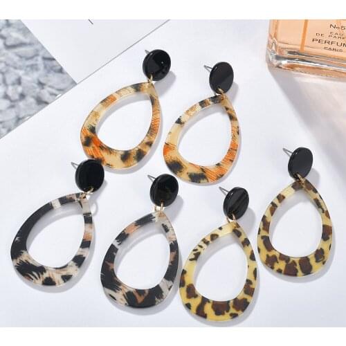 MESTILO 2019 Trendy Fashion Women Acrylic Earrings Colorful Water Drop Earrings For Women Girls Bohemia Fashion Jewelry Gifts