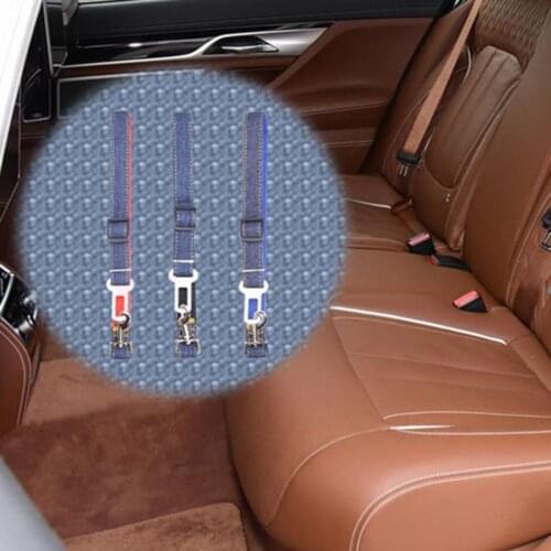 Chest Strap Flexible Anti Shock ABS Pet Safety Belt for Pet Seat Seat Belt Safety Harness Adjustable Leash Travel Clip Seat Belt
