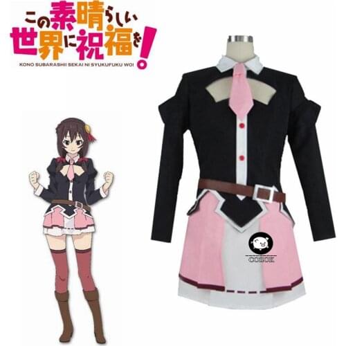 2020 New Anime Konosuba Kono Subarashii Sekai ni Shukufuku wo! Yunyun Cosplay Costume