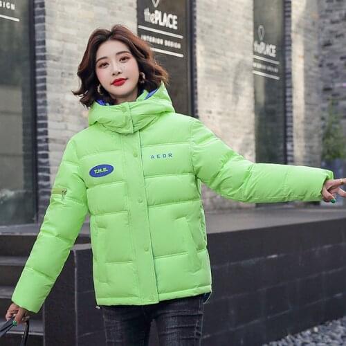 2021 new Women Winter Jacket Short Warm Parkas Female Autumn New Thickening Coat Cotton Padded Hooded Jacket Chaqueta mujer