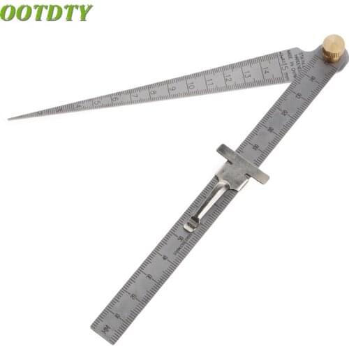 OOTDTY Welding Taper Feeler Gauge Gage Stainless Steel Depth Ruler Hole Inspection For Measurement Tool