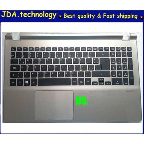 MEIARROW Genuine Laptop palmrest upper case for ACER V5-572g V5-573g V5-552G US keyboard upper cover with touchpad,Silver