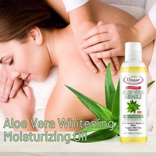 Aloe Vera Whitening Body Oil Relaxation Essential Oil Firming Skin Anti Wrinkle Skin Emollient Oil Sleep Massage Spa Care