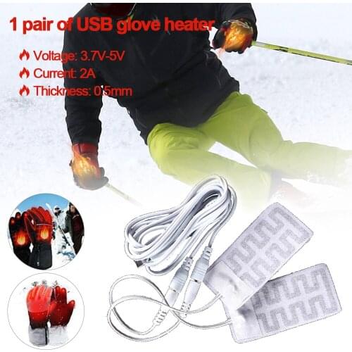 5V USB Heated Gloves DIY Heated Pad For Feet Gloves Mouse Mat Winter Heater Carbon fiber Heated Health Care
