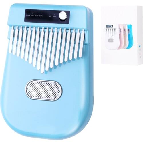 Electric Kalimba 17 Keys Thumb Piano 4 Kinds of Timbre BT Connetion Mbira Finger Piano Electronic Musical Instrument Piano Gifts