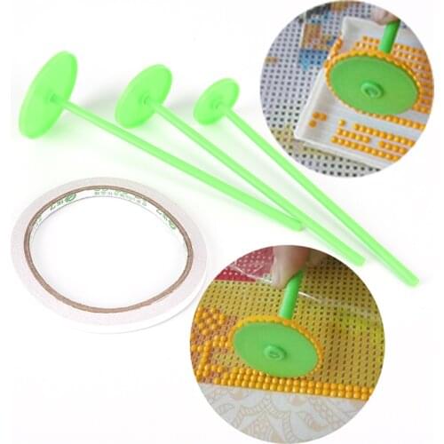 Full Square Round Daimond Painting Pen DIY Crystal Picking Up Wheels Rolling Tray Diamond Painting Tools New