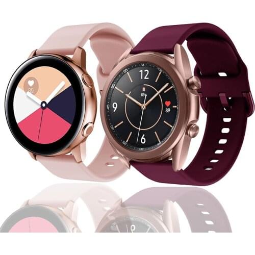 20mm/22mm Watch strap for Samsung Galaxy watch 3 45/46mm/Gear S3 Frontier Active 2 40mm 44mm bracelet For Huami Amazfit GTR 47mm