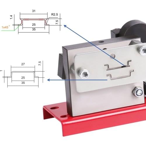 Din rail cutter, R210EF din rail cutting tool, easy cut with measure gauge cut with ruler