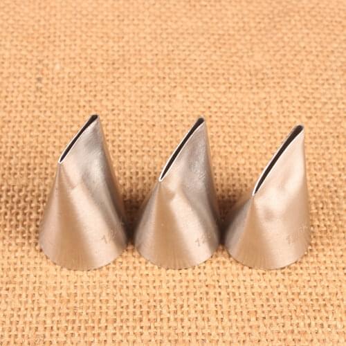 Austin Rose Mounting Pastry Tip 3-Piece Set 304 Stainless Steel Pastry Tube Pastry Tip Cream Decorative Baking Tools 3PCs