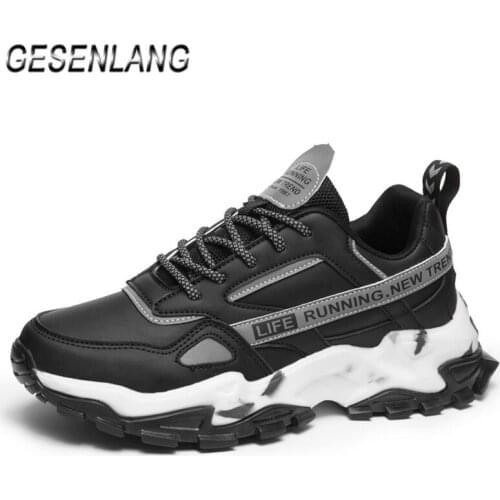 Stylish Mens Running Shoes Outdoor Sports Tennis Jogging Walking Comfortable Breathable Wear Resistant Male Chunky Sneakers NEW